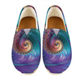 Abstract Fractal Print Casual Shoes