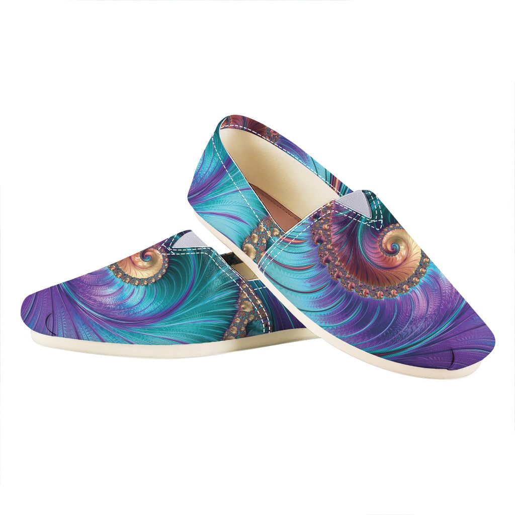 Abstract Fractal Print Casual Shoes