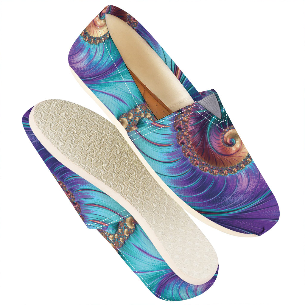 Abstract Fractal Print Casual Shoes