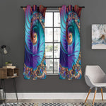 Abstract Fractal Print Curtain