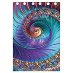 Abstract Fractal Print Curtain