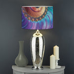 Abstract Fractal Print Drum Lamp Shade