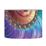 Abstract Fractal Print Drum Lamp Shade