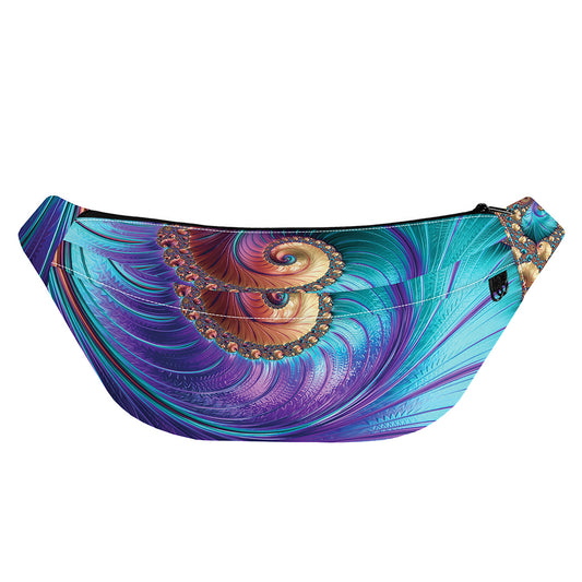 Abstract Fractal Print Fanny Pack
