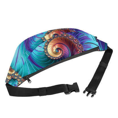 Abstract Fractal Print Fanny Pack