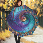 Abstract Fractal Print Foldable Umbrella