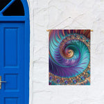 Abstract Fractal Print Garden Flag