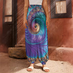 Abstract Fractal Print Harem Pants