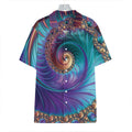 Abstract Fractal Print Hawaiian Shirt