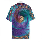 Abstract Fractal Print Hawaiian Shirt