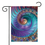Abstract Fractal Print House Flag