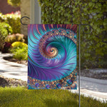 Abstract Fractal Print House Flag