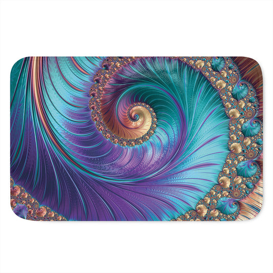 Abstract Fractal Print Indoor Door Mat
