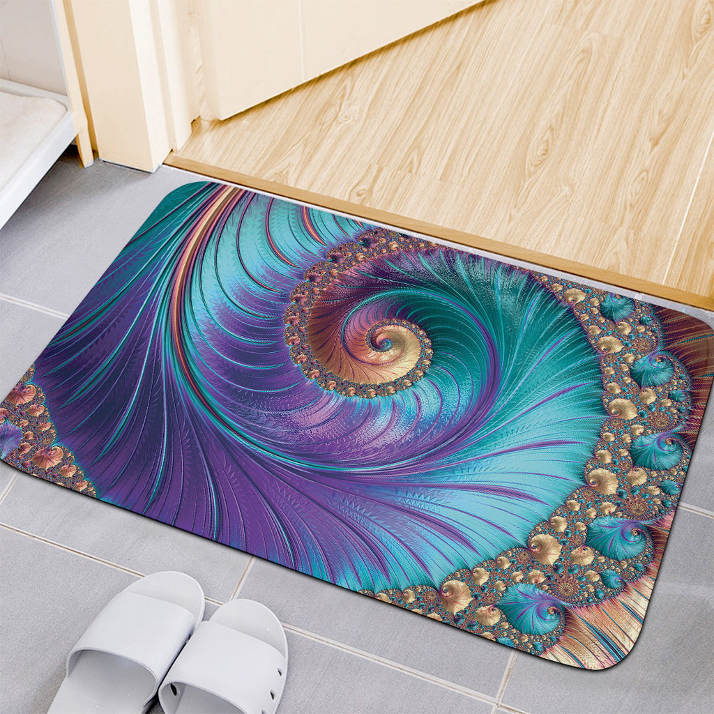 Abstract Fractal Print Indoor Door Mat