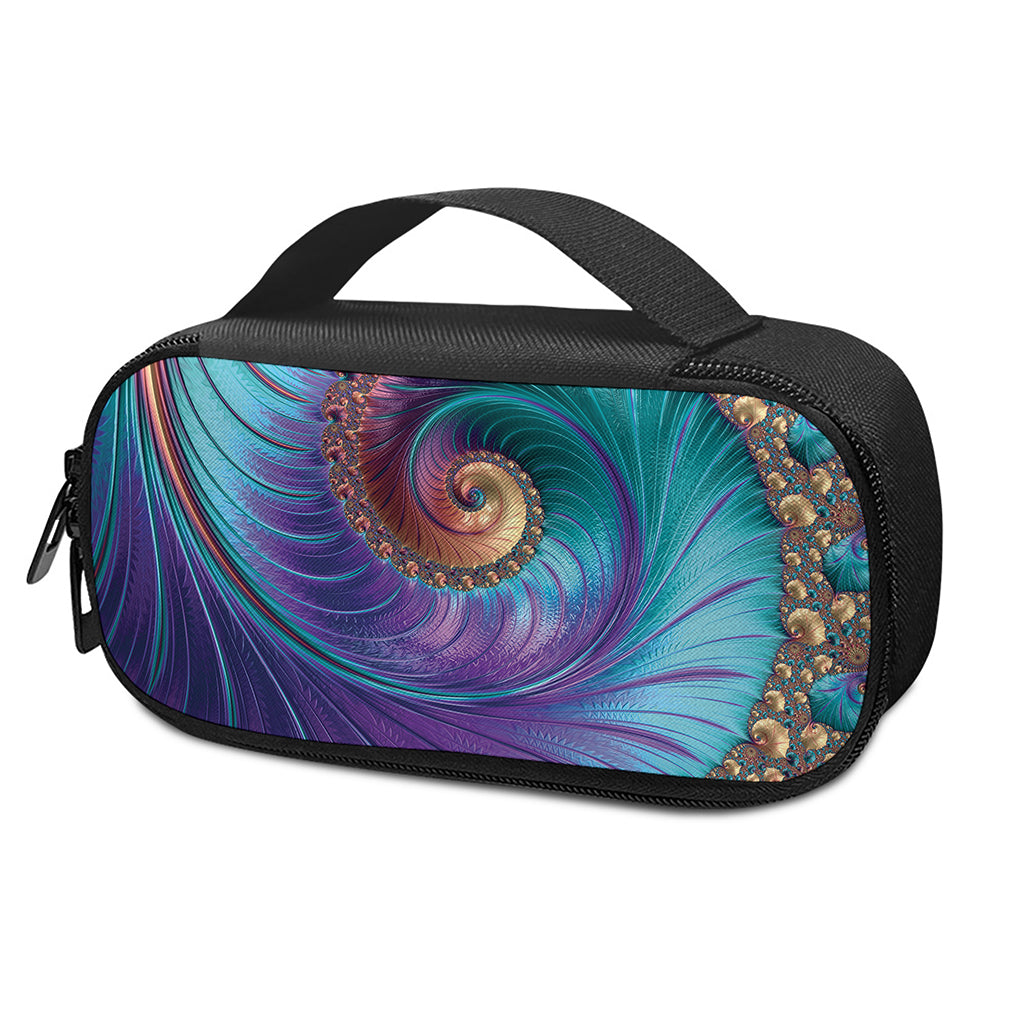 Abstract Fractal Print Insulin Cooler Travel Case