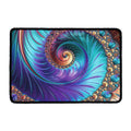 Abstract Fractal Print Kitchen Mat