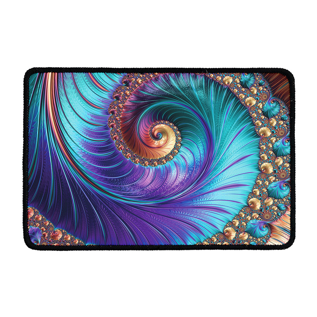 Abstract Fractal Print Kitchen Mat
