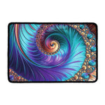 Abstract Fractal Print Kitchen Mat