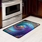 Abstract Fractal Print Kitchen Mat