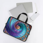 Abstract Fractal Print Laptop Sleeve With Handle