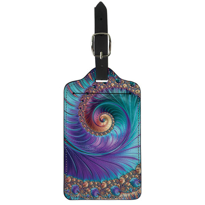 Abstract Fractal Print Luggage Tag