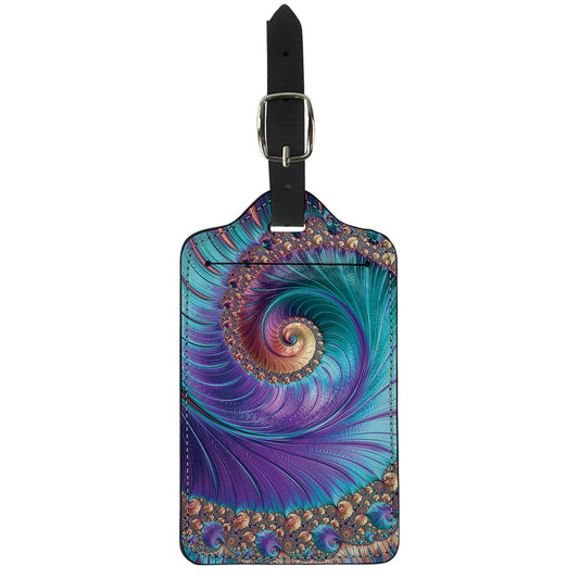 Abstract Fractal Print Luggage Tag