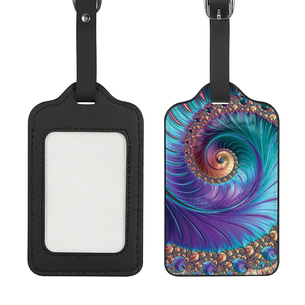 Abstract Fractal Print Luggage Tag