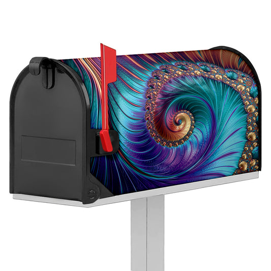 Abstract Fractal Print Mailbox Cover