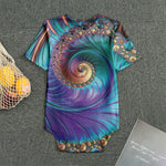 Abstract Fractal Print Men's Bodysuit