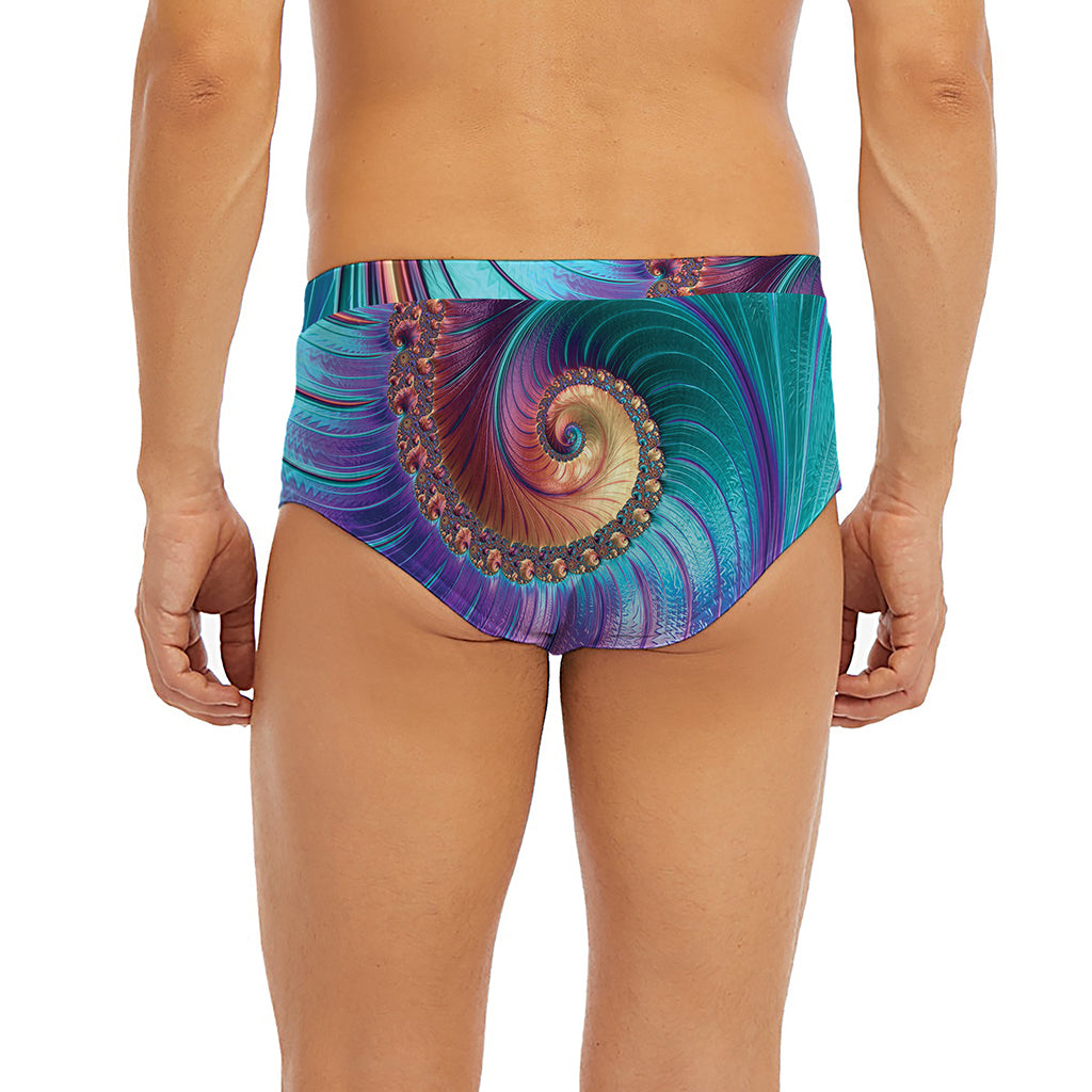 Abstract Fractal Print Men's Briefs