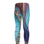 Abstract Fractal Print Men's leggings