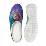 Abstract Fractal Print Mesh Casual Shoes