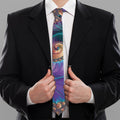 Abstract Fractal Print Necktie