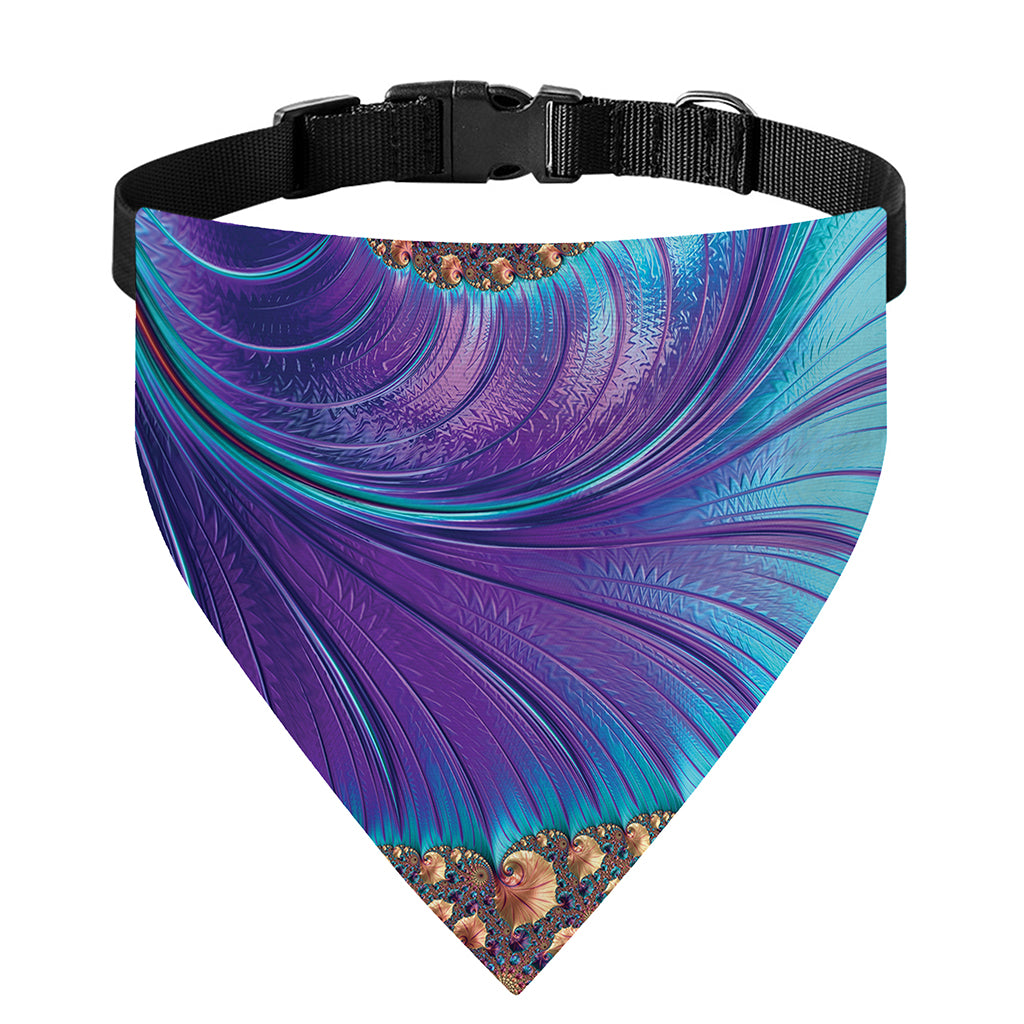 Abstract Fractal Print Over The Collar Dog Bandana
