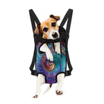 Abstract Fractal Print Pet Carrier Backpack