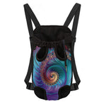 Abstract Fractal Print Pet Carrier Backpack