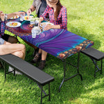 Abstract Fractal Print Picnic Table Cover