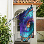 Abstract Fractal Print Polyester Flag