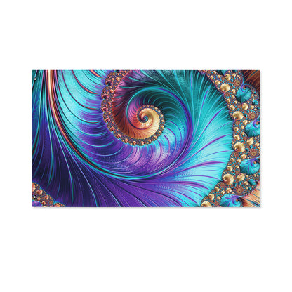 Abstract Fractal Print Polyester Flag