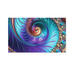 Abstract Fractal Print Polyester Flag