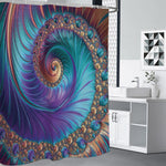 Abstract Fractal Print Premium Shower Curtain