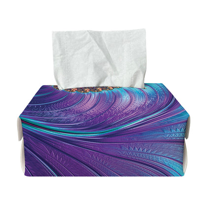 Abstract Fractal Print Rectangle Tissue Box Cover
