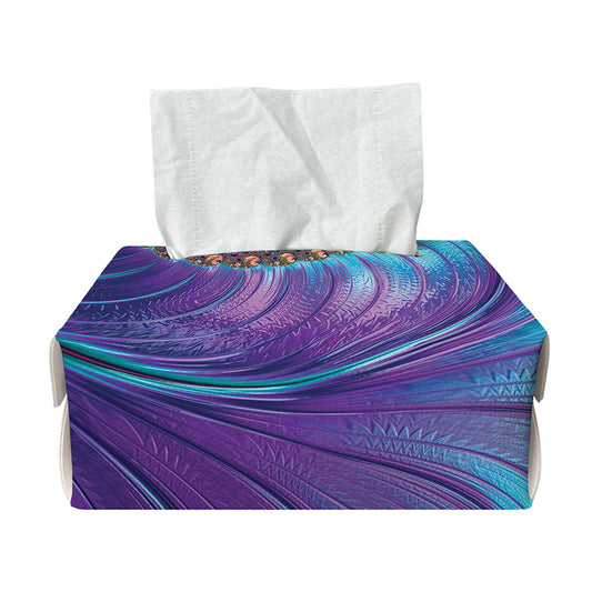 Abstract Fractal Print Rectangle Tissue Box Cover