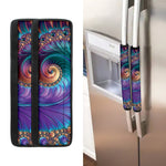 Abstract Fractal Print Refrigerator Handle Covers