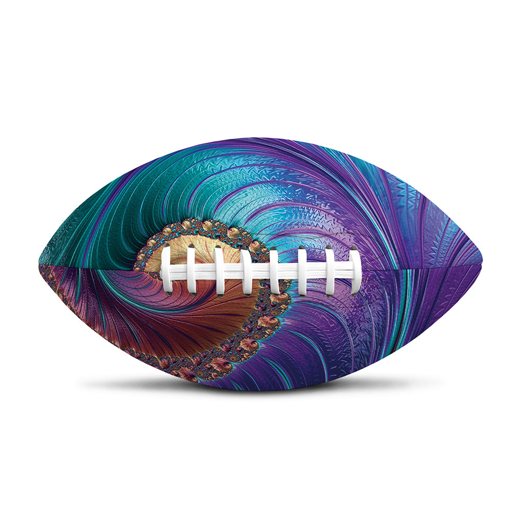 Abstract Fractal Print Rugby Ball