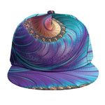 Abstract Fractal Print Snapback Cap