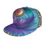 Abstract Fractal Print Snapback Cap