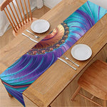 Abstract Fractal Print Table Runner