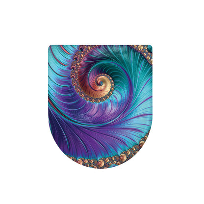 Abstract Fractal Print Toilet Lid Cover