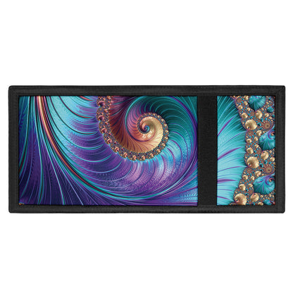 Abstract Fractal Print Trifold Wallet